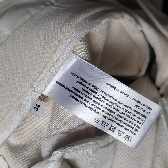 Turnover Cream Trousers - Picture 7 of 8